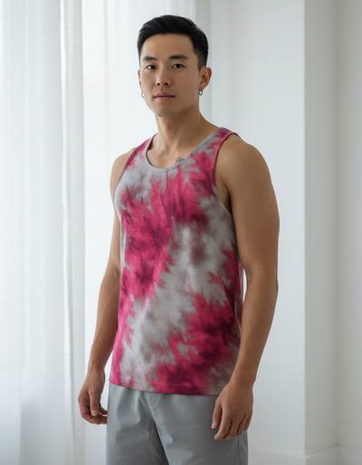 Men's Electric Fuchsia Eclipse Tank Top tank top