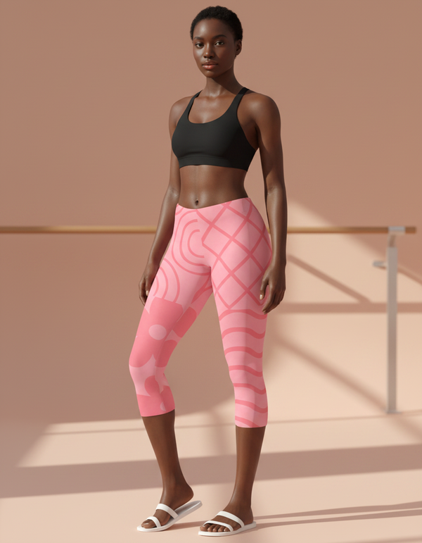 Petal Leggings Capri Leggings — Dripper