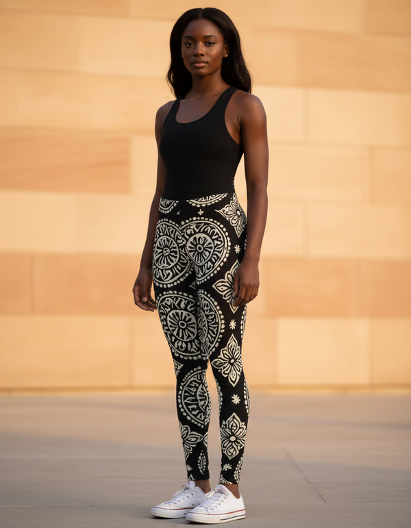 Women's Indian Block Print Leggings