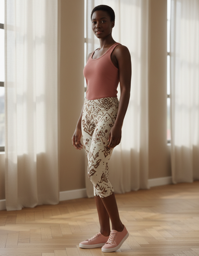 Coffee Bean Rangoon Capri Leggings capri leggings