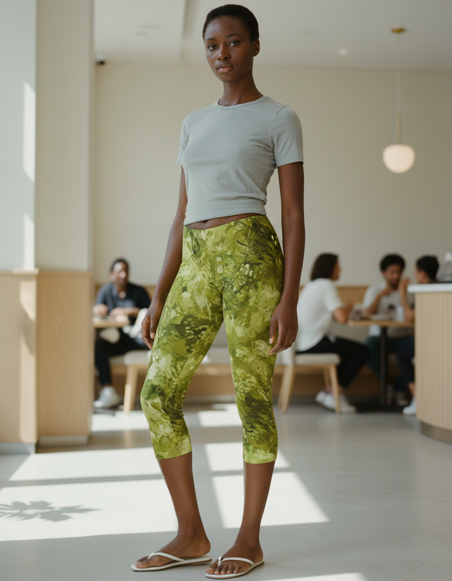 Lime Serenade capri leggings