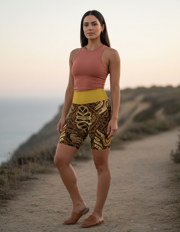 Polynesian Collection yoga shorts