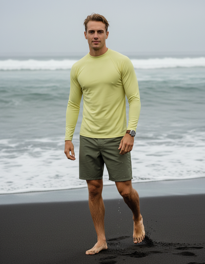 Men's Baby Yellow rash guard