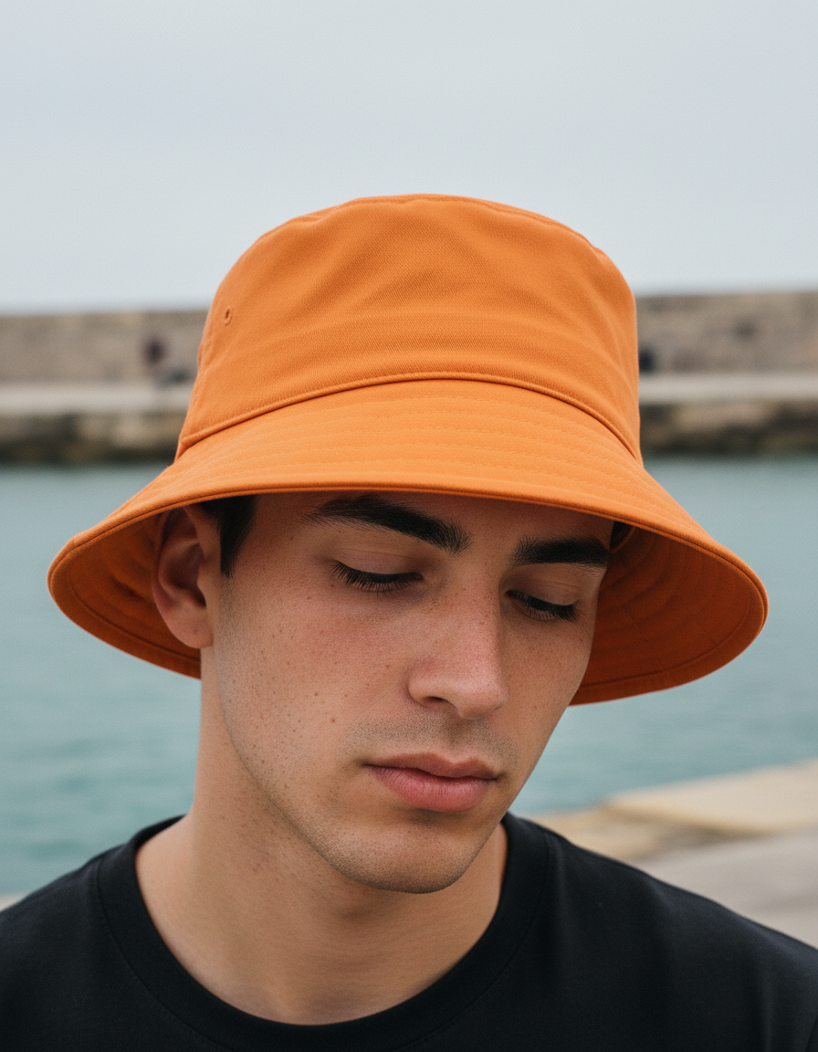 Tangerine bucket hats