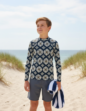 Youth White Onyx Yuki youth rashguards