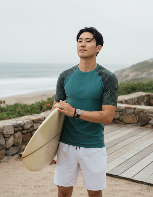 Alexandrite Verdant Rash Guard Men's Rashguard — Dripper