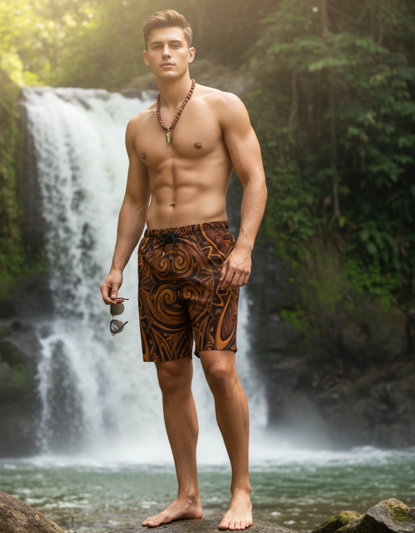 Polynesian Collection men's swim trunks