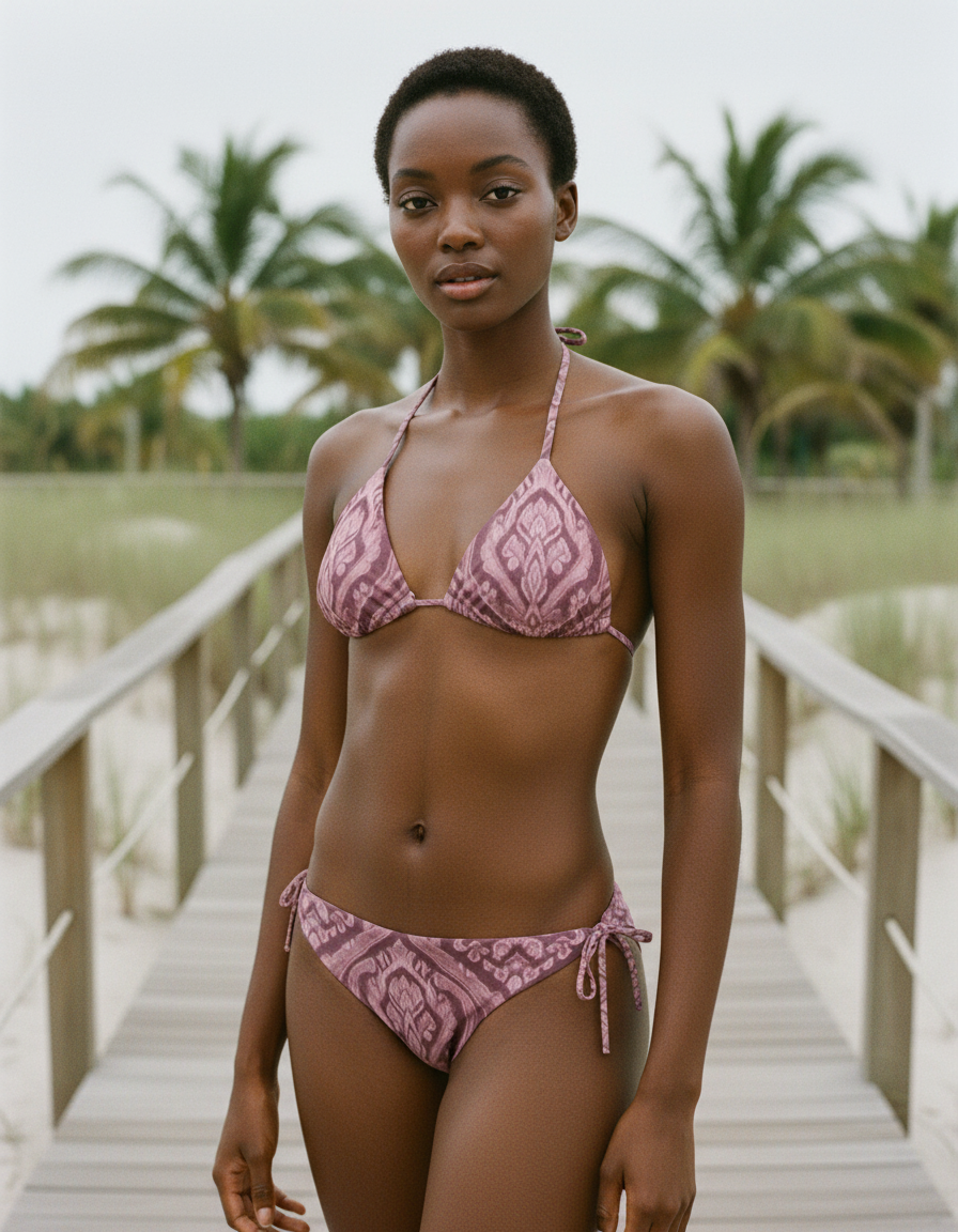 Millennial Pink Siam string bikinis