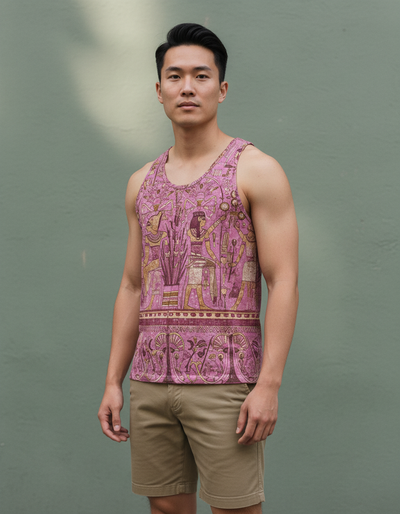 Men's Hot Pink Isis Tank Top tank top
