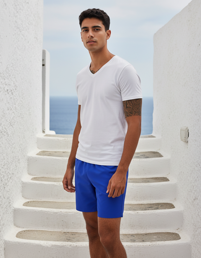 Persian Blue Men's Swim Trunks swim trunks