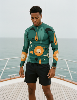 Alexandrite Echo Rash Guard Men's Rashguard — Dripper