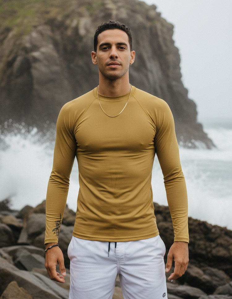 Amber Haze Rash Guard Men's Rashguard — Dripper