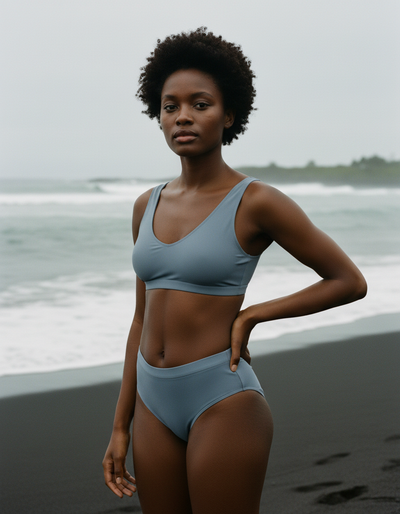 Slate high-waisted bikini
