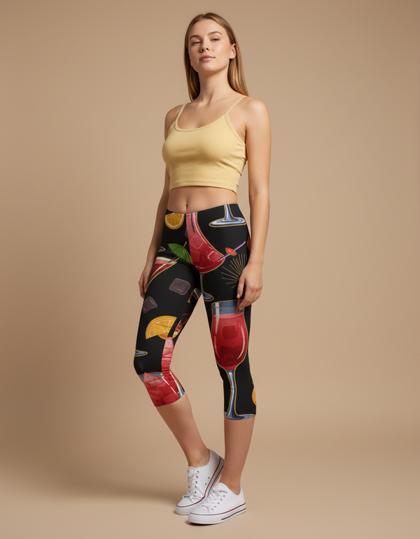 Mixology Leggings Capri Leggings — Dripper