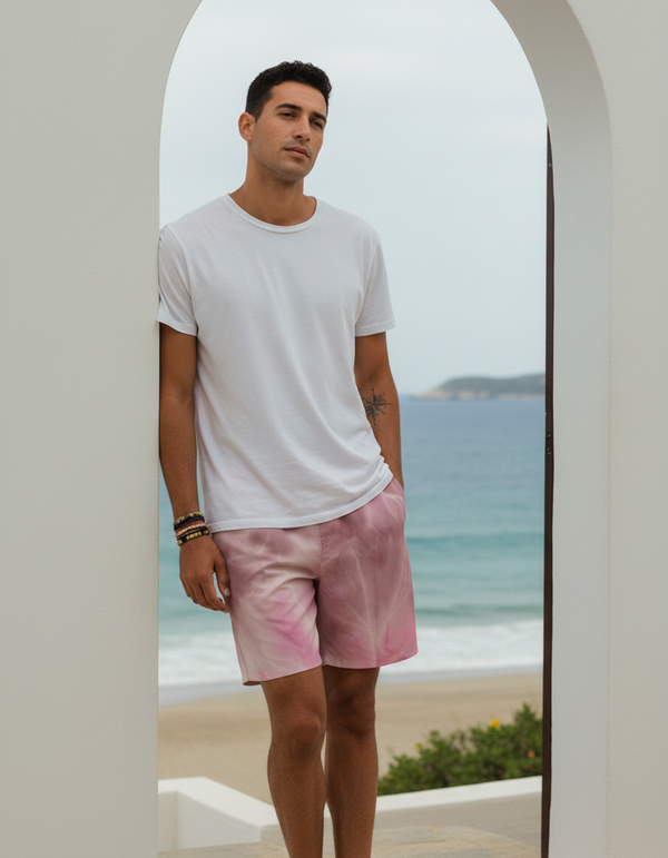 Men's Ice-Dye Swim Trunks