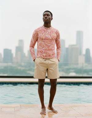 Dusty Rose Spectrum Rash Guard Men's Rashguard — Dripper