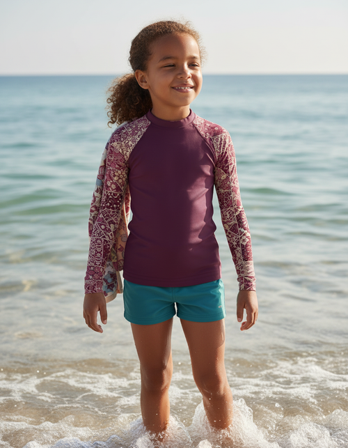 Amaranth Riad Kids Rash Guard Kids Rash Guard — Dripper
