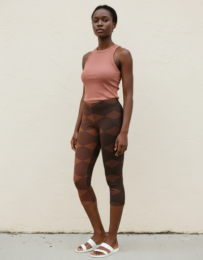 Coffee Bean Tsuki Capri Leggings capri leggings