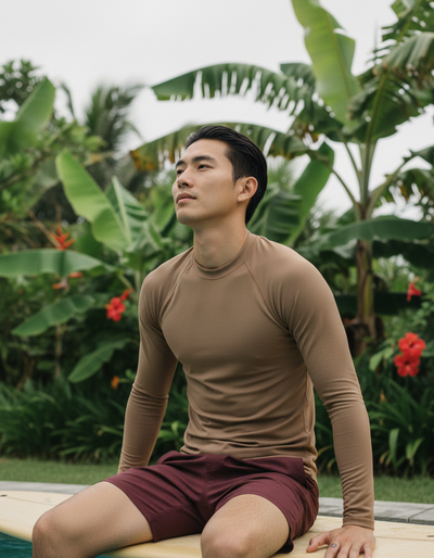 Men's Mocha rash guard