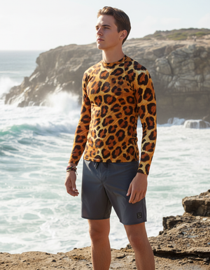 Cheetah Rash Guard Men's Rashguard — Dripper