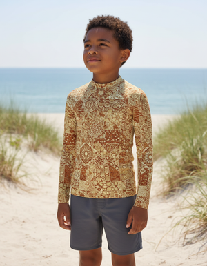 Muskmelon Riad Rash Guard Kids Rash Guard — Dripper