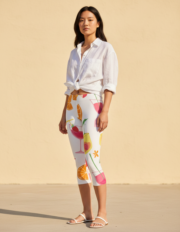 Women's Cocktail Capri Leggings