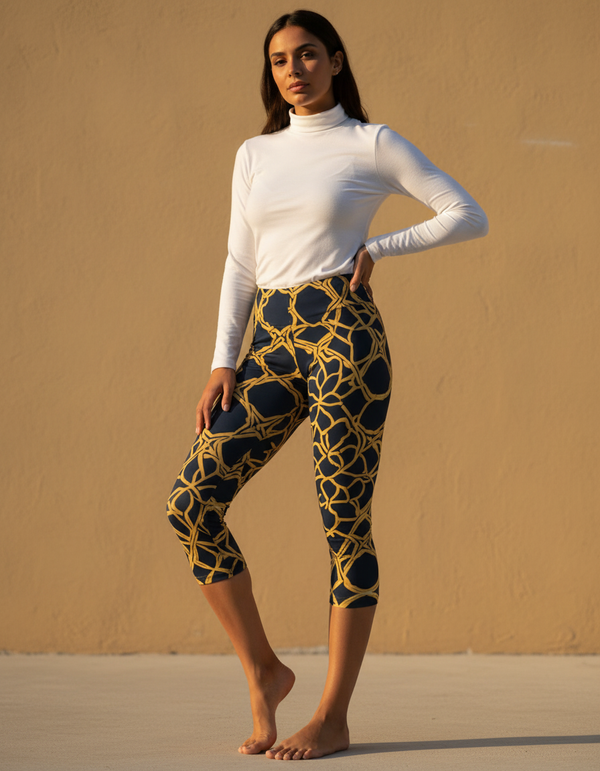 Women's Alhambra Patterns Capri Leggings