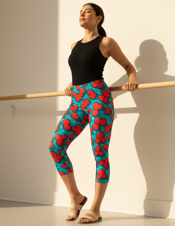 Crescent capri leggings