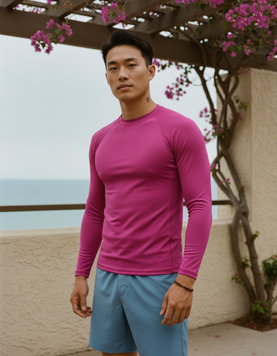 Men's Magenta rash guard