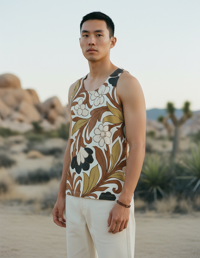 Men's White Onyx Amaryllis Tank Top tank top