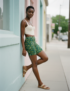 Women's Kasuri Short Shorts