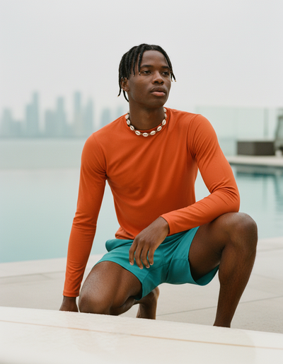 Men's Persimmon rash guard