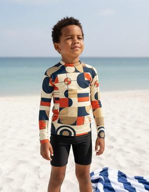 Kids Runway Emerald Form kids rashguards