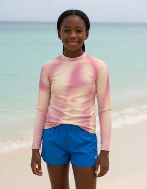 Millennial Pink Chroma Youth Rash Guard Youth Rash Guard — Dripper
