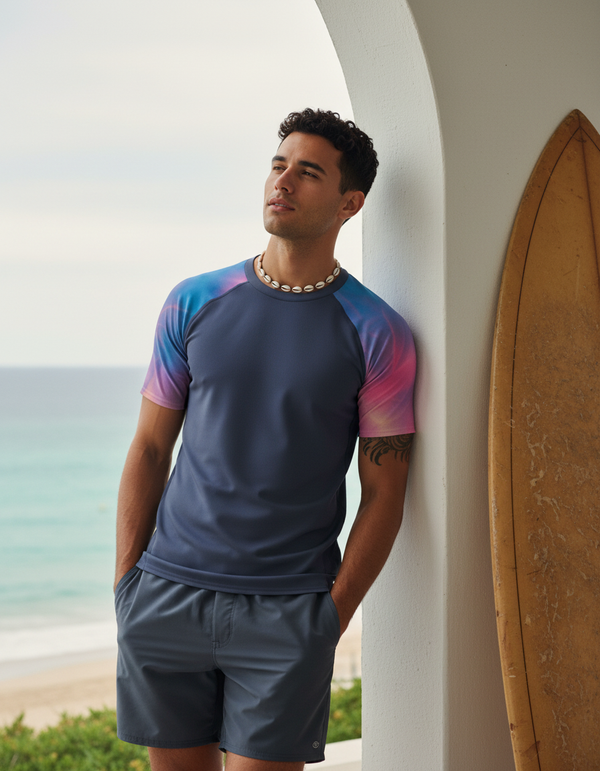 Men's Ice-Dye Rash Guard