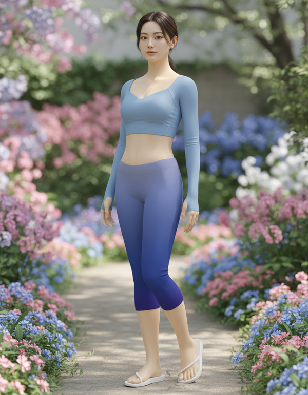 Leggings in Marina Celestia