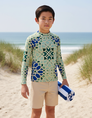 Jelly Mint Albaicín Youth Rash Guard Youth Rash Guard — Dripper