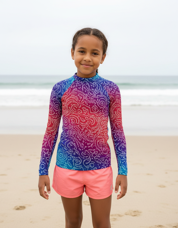 Bandhani Collection kids rashguards