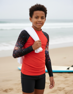 Pixelate Youth Rash Guard Youth Rash Guard — Dripper