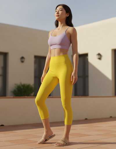 Banana Capri Yoga Leggings capri yoga leggings
