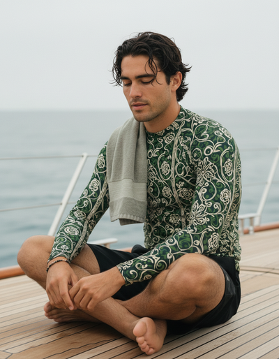 Men's White Onyx Tana rash guard