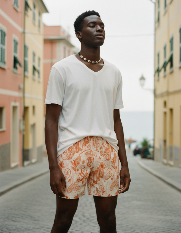 Men's Batik Collection Swim Trunks