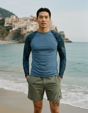 Marina Verdant Rash Guard Men's Rashguard — Dripper