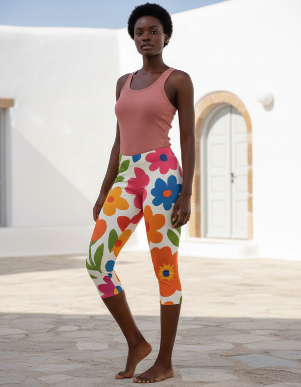 Blossom Capri Leggings Capri Leggings — Dripper