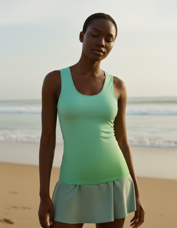 Tank Top in Runway Emerald Elysium