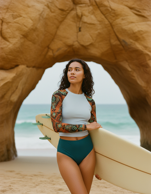 Tribal Rash Guard Women's Rashguard — Dripper