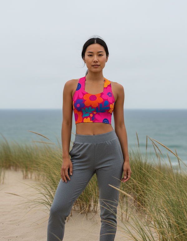 Petal longline sports bras