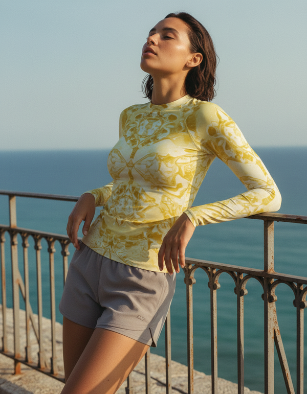 Rashguard in Yellow Burst