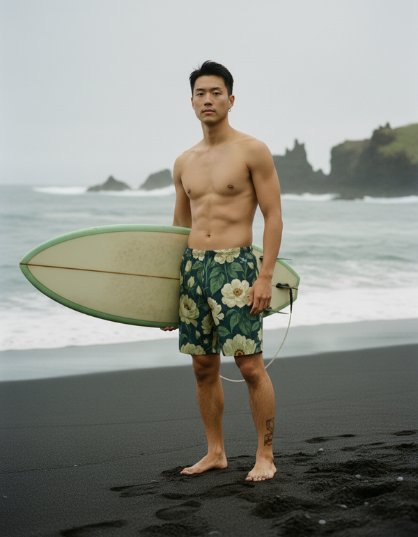 Men's Swim Trunks in Sycamore Elysium