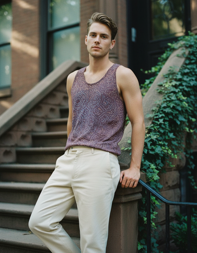 Men's Burnished Lilac Taal Tank Top tank top